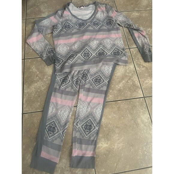 Victoria’s Secret M Cotton 2 Piece PJ Set Printed Sleepwear